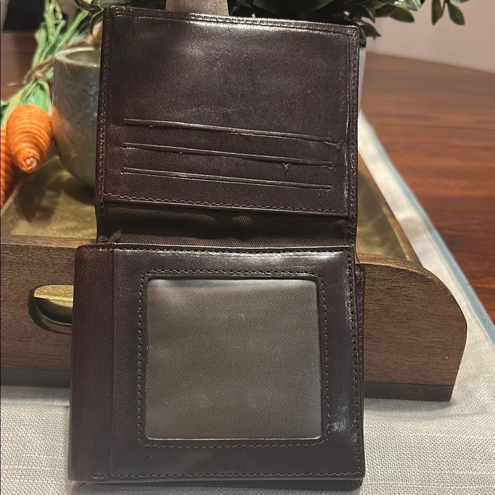 Vera Pelle Genuine Leather Wallet - Brown